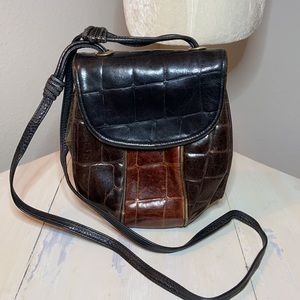 Beautiful Tri Color Leather Bag
